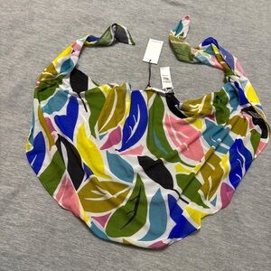 THE HERMOZA One Size Cover Up Wrap Tie Mini Skirt Mesh Floral